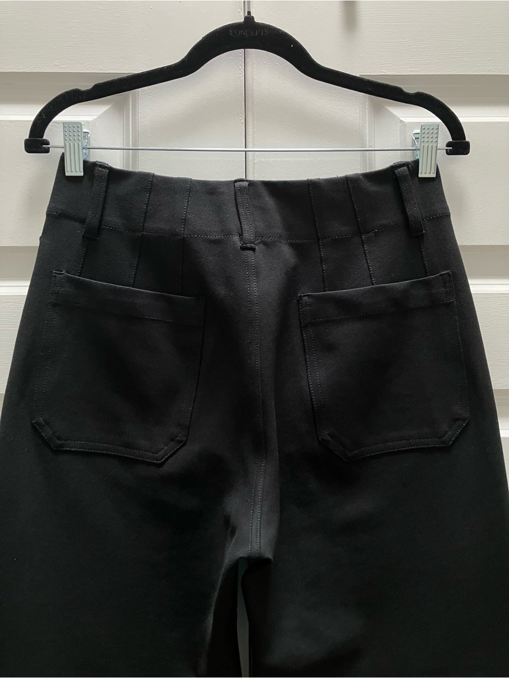 Anthropologie Maeve The Colette Ponte Crop Wide Leg Pants Black size 27 - Picture 7 of 13
